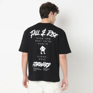 Cotton Oversized Graphic Drip T-Shirt